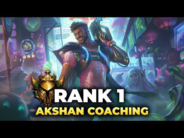 Rank 1 Akshan Coaches Gold EUW Akshan Main