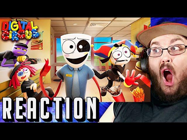 THE AMAZING DIGITAL CIRCUS - Ep 4: Fast Food Masquerade REACTION!!!