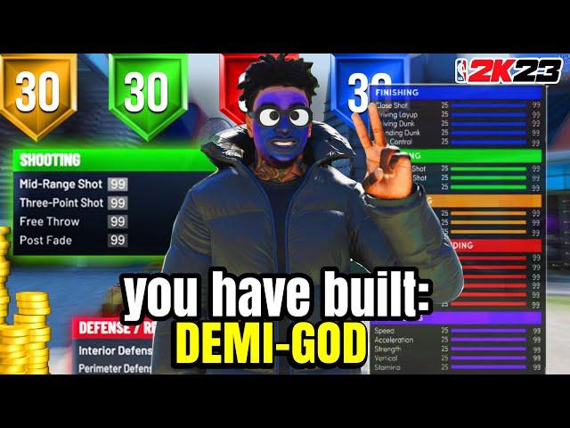 *GAME BREAKING* BEST Build in NBA2K23! Demi God Build! (MUST WATCH!)