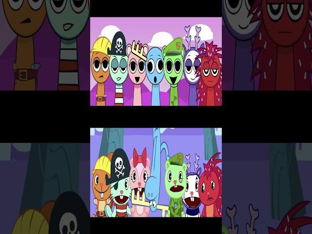 Sprunki Happy Tree Friends Original VS New