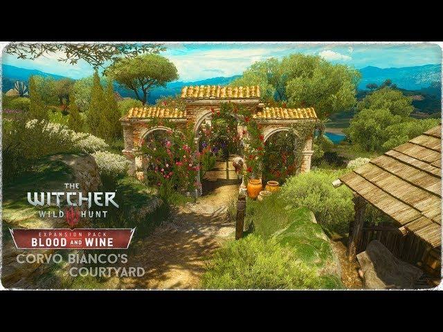 Witcher 3: Corvo Bianco's Courtyard Ambient | Relaxing music || HD