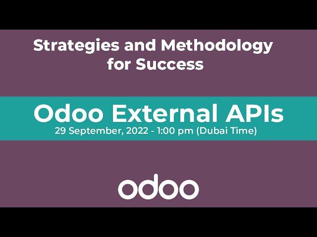 Odoo External APIs