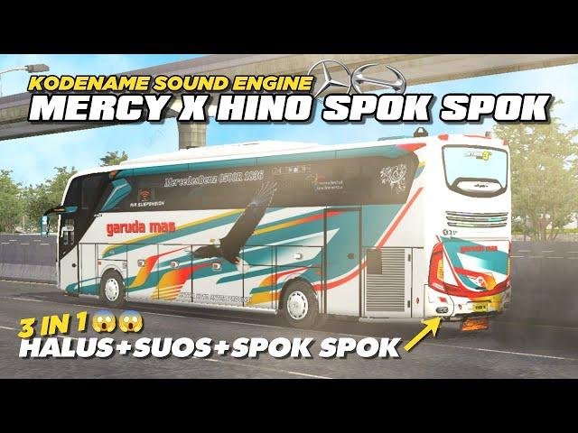 BUSSID V3.7.1‼️ ||SHARE KODENAME SOUND ENGINE MERCY VS HINO SPOK SPOK|| DOUBLE MERCY X HINO 3 IN 1..