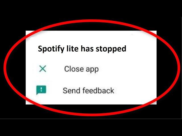 How To Fix Spotify Lite Keeps Stopping Error Android & Ios - Spotify Lite Not Open Problem - Fix