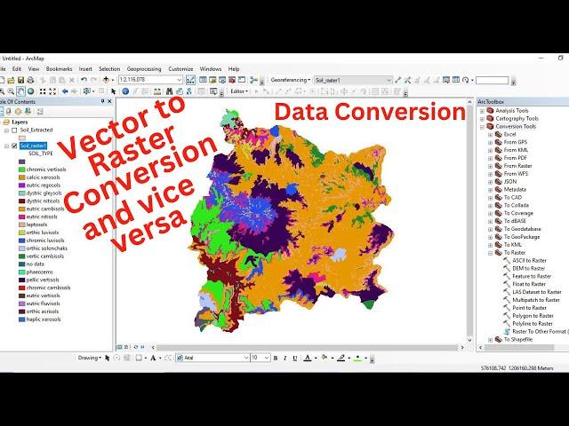 Data Conversion (Vector to Raster conversion and vice versa) using ArcGIS software