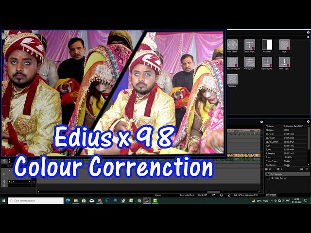 Edius X 9 8 Color Correction Colour Balance