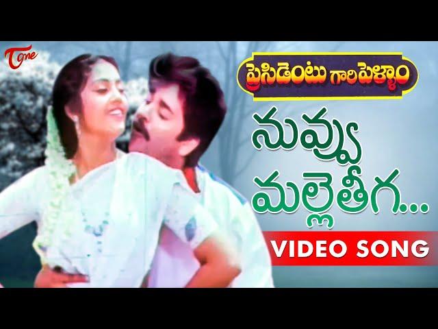 President Gari Pellam Songs | Nuvvu Malleteega | Nagarjuna | Meena