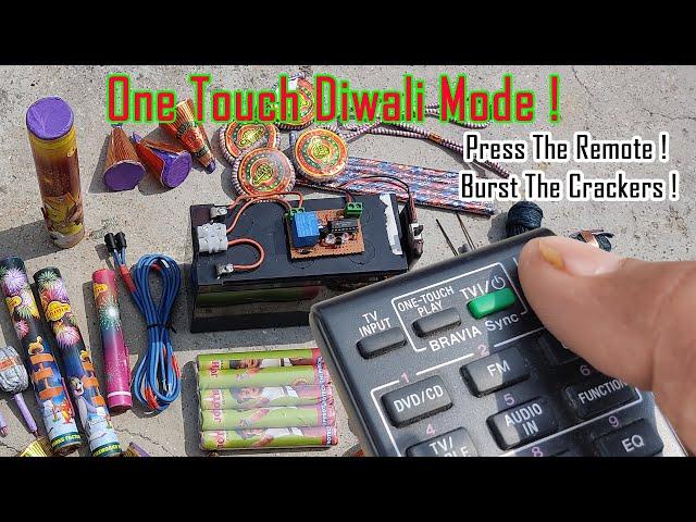 one touch diwali mode || Remote control crackers || udaya Tech  || Burst the crackers