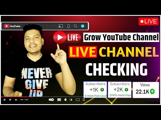  Live YouTube Channel Checking FREE | YouTube SEO & How to Rank and Get More Views on YouTube