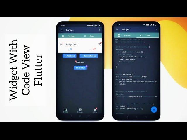 Widget With CodeView in Flutter | How to Show Code and UI Together | FlutterStudio | @thetech-holic