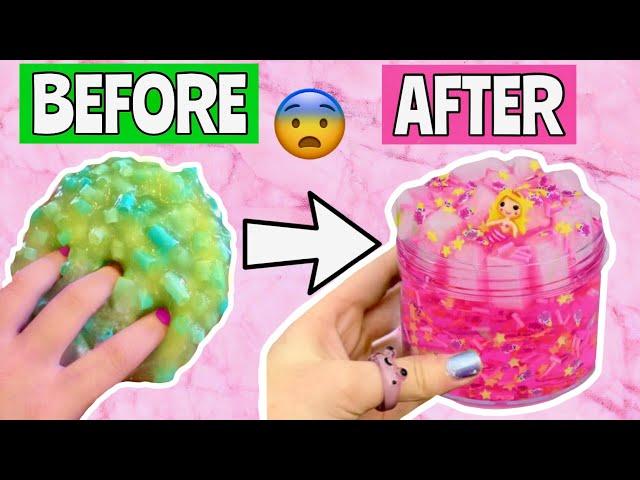 FIXING MY OLDEST 3 YEAR OLD SLIMES?!  *DIY Slime Makeover Challenge * How to Make Slime Satisfying