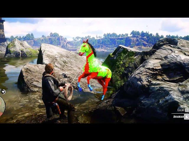 ARTHUR FOUND A NEW BEAUTIFUL HORSE - Red Dead Redemption 2 Gameplay