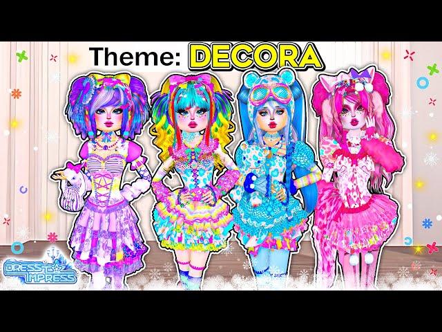 Buying Decora Themes in DRESS to IMPRESS...!!! Roblox Pretty Dti