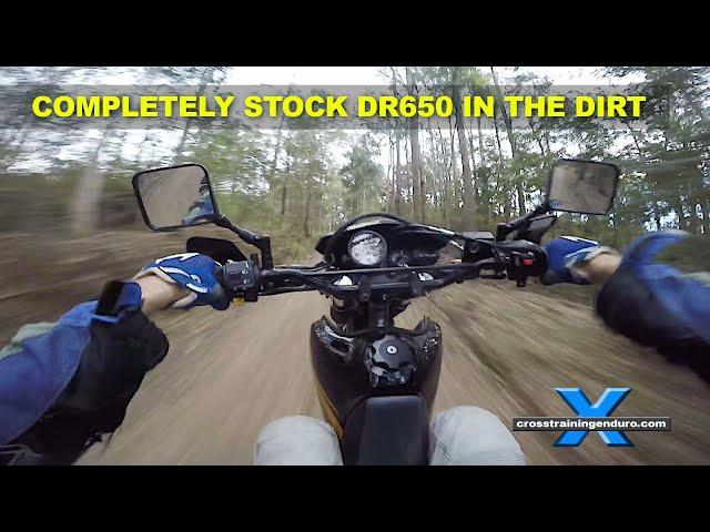 100% stock Suzuki DR650 review (hard core dirt test)︱Cross Training Enduro