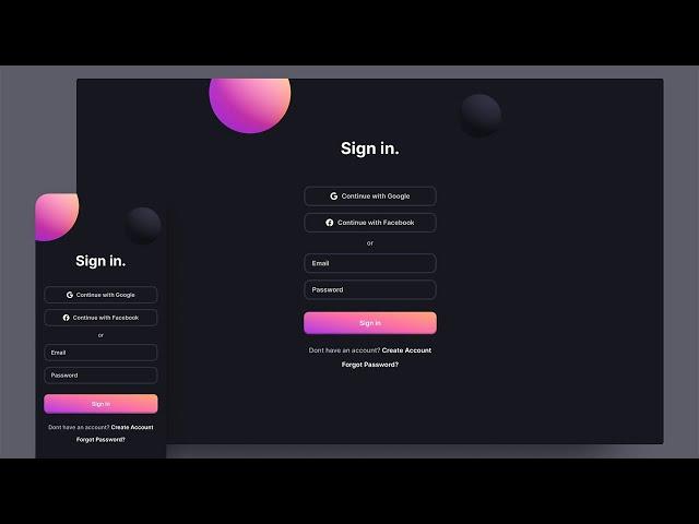 Build a Fully Responsive Modern Login UI with Flutter