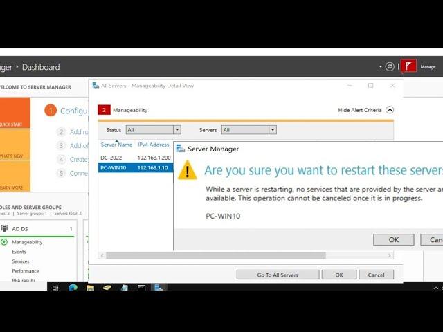 How to Remotely Restart a Computer Using Server Manager on a Domain Controller Windows Server