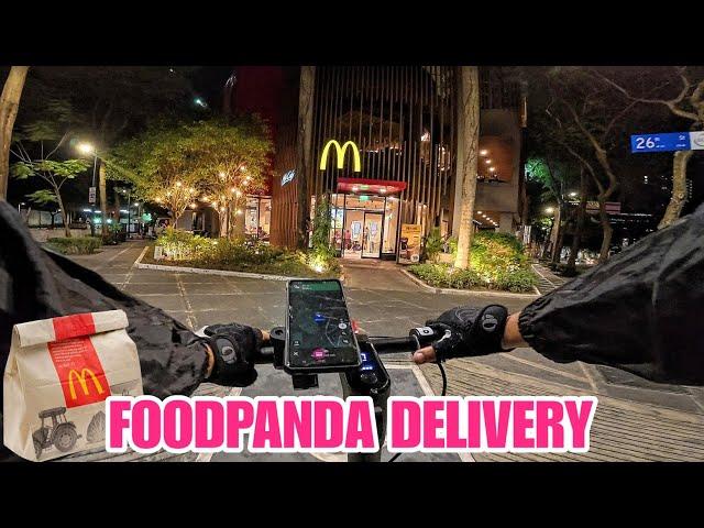 BGC Food Delivery POV | FoodPanda Fare Sahod | LADY RIDER | BGC GIG HUSTLE