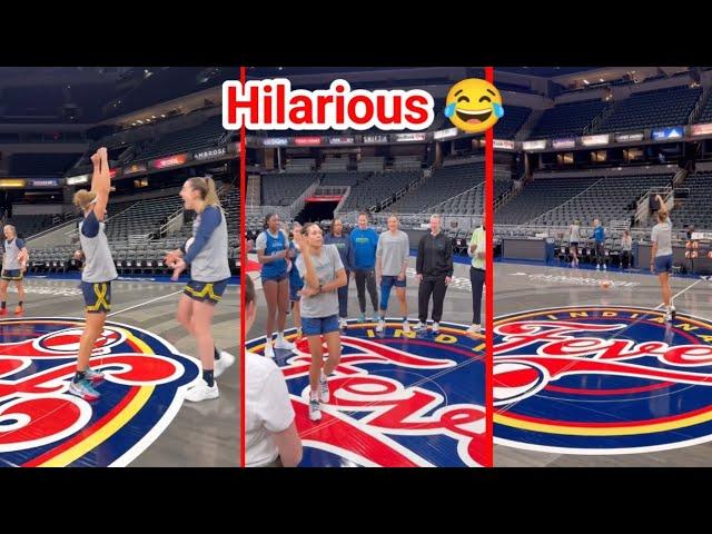 Hilarious Celebration : Half-Court Contest Heats Up Ahead Of Fever Vs Lynx Matchup 