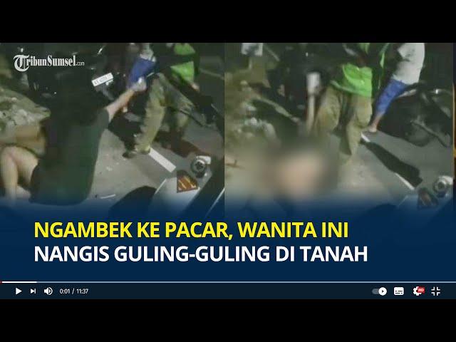 Viral, Ngambek ke Pacar, Wanita di Ponorogo Nangis hingga Guling-guling di Tanah saat Naik Ojol