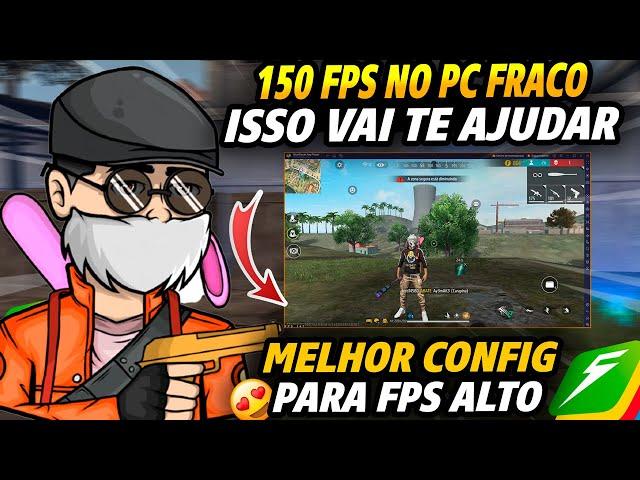 COMO AUMENTAR O FPS DO SEU FREE FIRE NO EMULAODR! 150 FPS PARA FRACO COM ESSE DISPOSITIVO 2024!