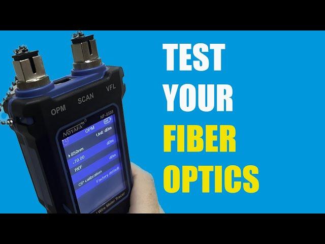 How To Test Your Fiber Optic Cables With Cheap Tester