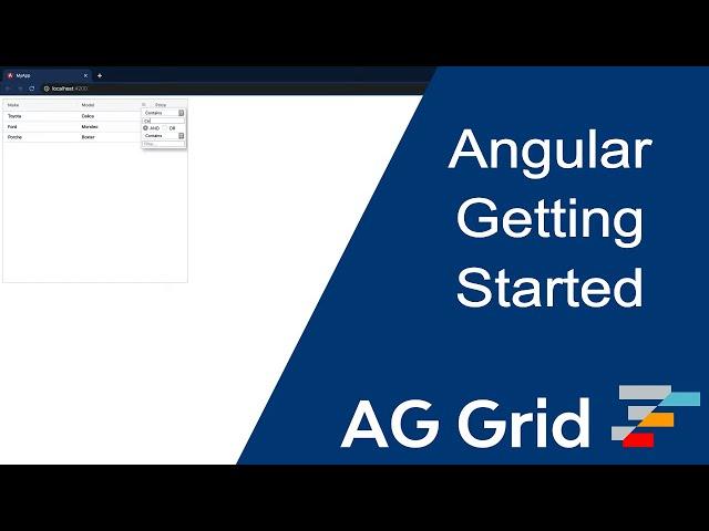 Getting Started with Angular Data Grid using ag-Grid