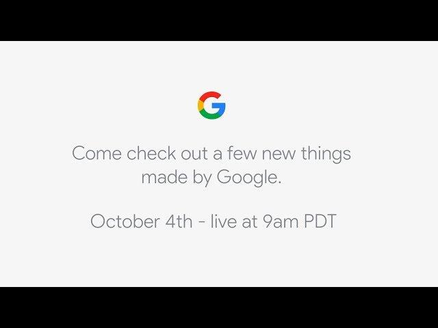 October 4th - Google Event