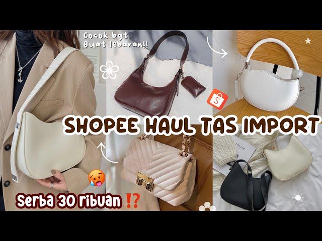 SHOPEE HAUL TAS VIRAL ALA KOREA MURAH LOKAL IMPORT MODEL TERBARU REAPICT NGGA YA ?!!