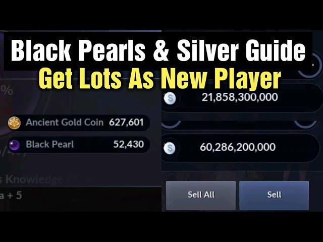 Black Desert Mobile How To Get Tons Of Silver & Black Pearls as a New Player?!