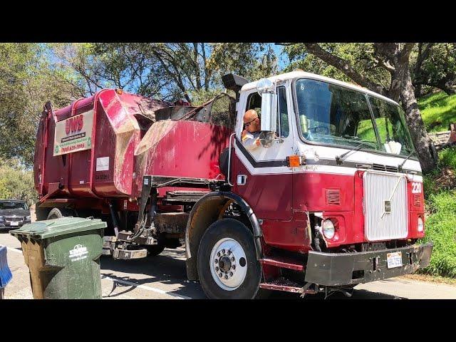 Old Volvo Rapid Rail Garbage Trucks from UWS