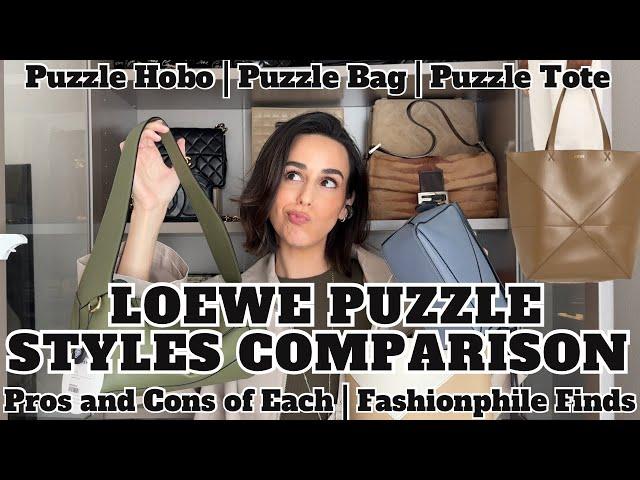 LOEWE PUZZLE STYLES COMPARISON | PUZZLE HOBO | PUZZLE TOTE | MINI PUZZLE | FASHIONPHILE FINDS