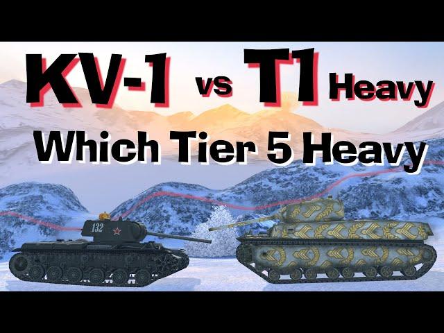 WOT Blitz Face Off || KV-1 vs T1 Heavy