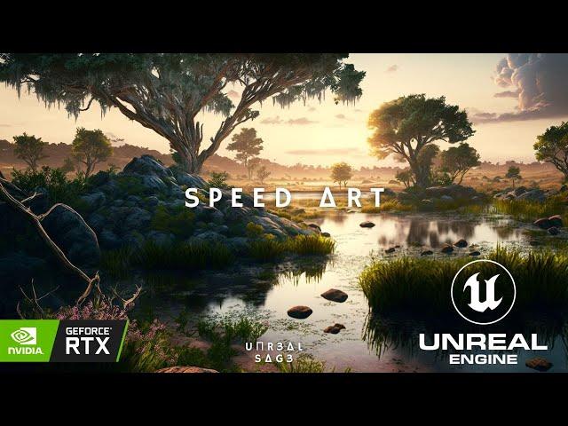 Speed Level Design | Forest Wetlands | Unreal Engine 5.2