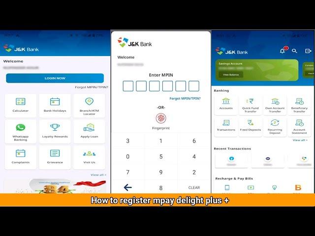 j&k bank mpay delight plus install and register | #mpay #delight #plus @fuzailtech9739