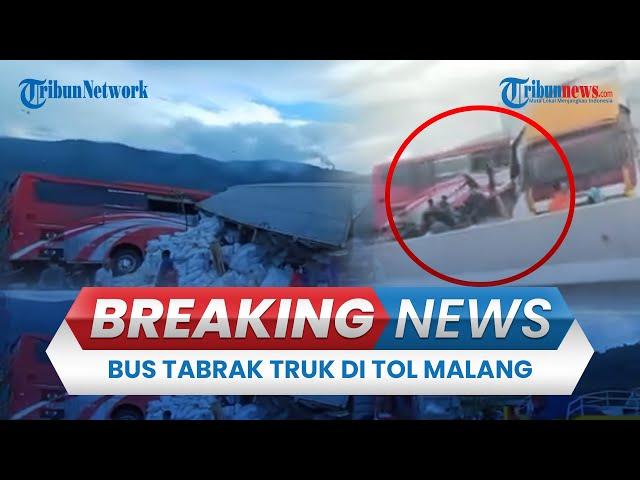 BREAKING NEWS: Kecelakaan Maut, Bus Rombongan Pelajar vs Truk di Tol Pandaan Malang, 4 Orang Tewas