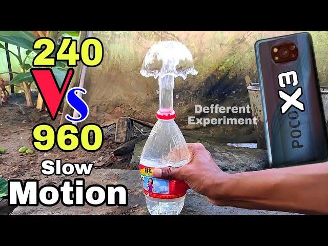 POCO X3 Slow Motion Test || 240 fps Vs 960 fps Slow Motion Video || Camera Review