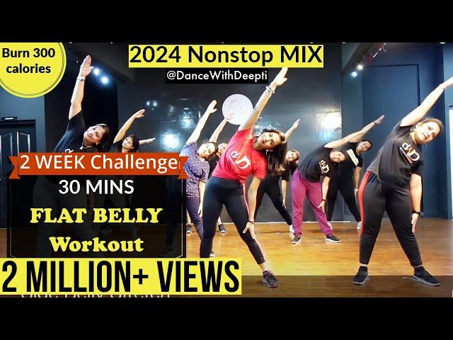 30mins Daily BELLY FAT BURN Workout | Easy Exercise to Lose weight 3-5kgs #dancewithdeepti