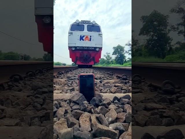 Mobile phone under the train  #railway #train #shorts #shortvideo