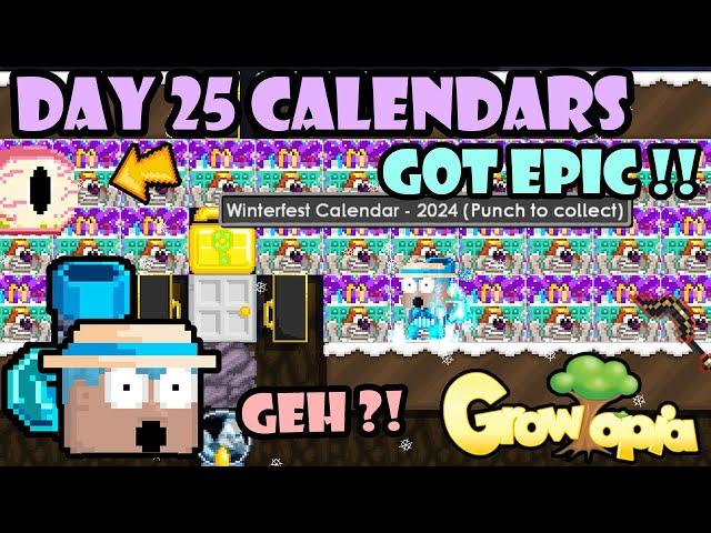 GEH IS REAL?!  GOT EPIC! | GrowTopia Winterfest Calendar 2024