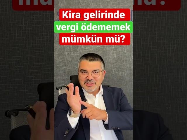 Kira gelirinde vergi ödememek mümkün mü? #vergi #kira