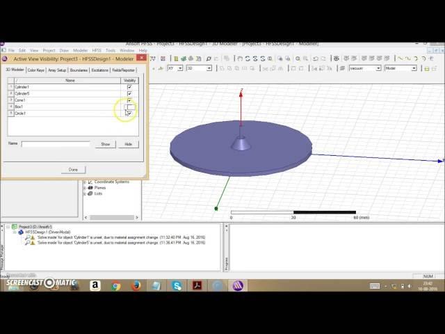 DRA_1: Design of Conical Dielectric Resonator Antenna using HFSS 14.0 by Sounik Kiran