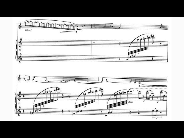 Grazyna Bacewicz - Witraz (Vitrail) for Violin and Piano (1932) [Score-Video]