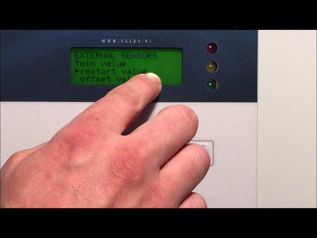 Den Temperatursensor einschalten -  Anleitung video VGE Pro Kontrollmonitor Plus