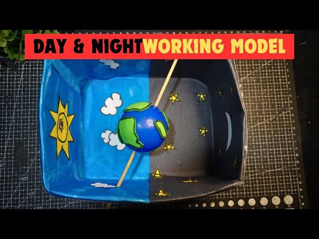 Earth Day And Night Working Model | School Project For Students | Science Exhibition Working Model