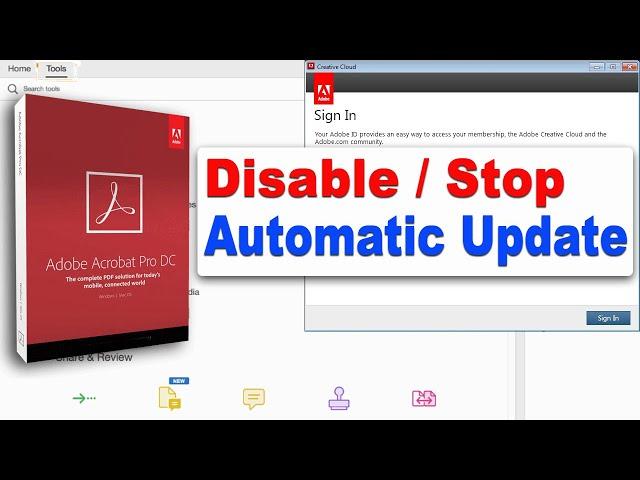 How To Disable Automatic Update On Adobe Acrobat Pro DC