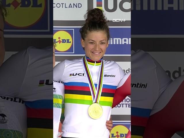 Chloé Dygert takes back the Rainbow Jersey, getting Gold in the Elite Women’s Time Trial!