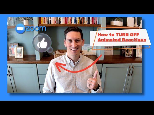 How to TURN OFF Animated Reactions on Zoom on a Mac