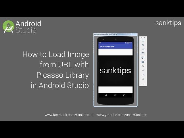 How to Load Image from URL with Picasso Library in Android Studio | Sanktips