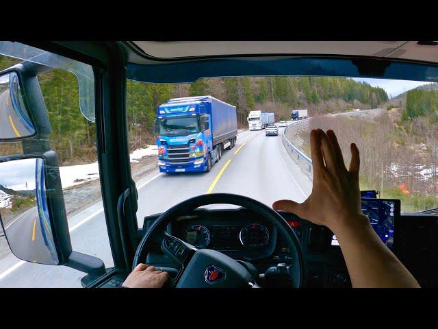 POV Driving  Norway Scania S560 - Dokka Rv.33