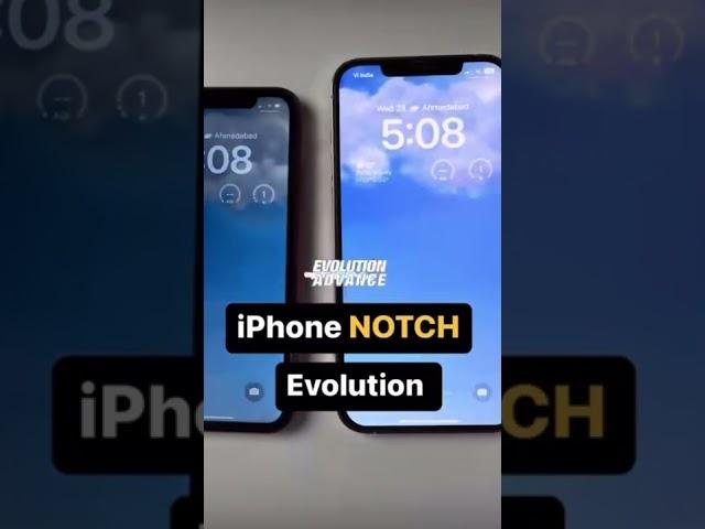 iPhone notch evolution #iphone